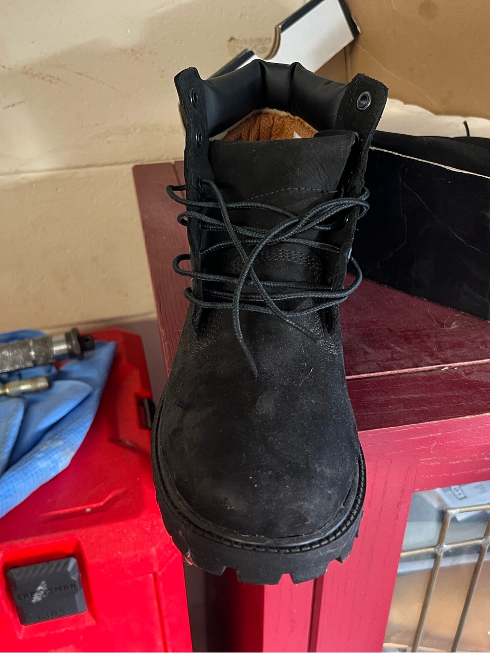 Timberland Kids Black Lace-Up Rugged Boots